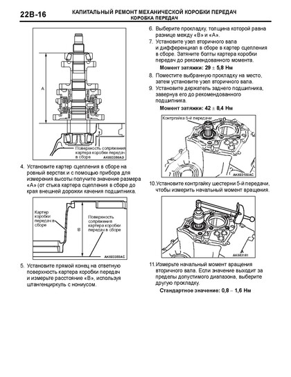 Мануал по ремонту коробки передач Митсубиси Лансер 10 (1.8)